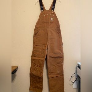 Carhartt heavyweight insulated bib overall